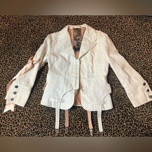 L.A.M.B Boudoir Rare VTG garter belt jacket size 6 Gwen Stefani Y2K